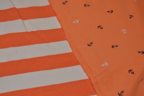 French Terry | Preppy Stripe Ringel | aprikot